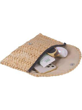Straw Clutch Purses for Women Summer Beach Bags Envelope Woven Clutch Handbags